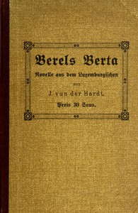 Titelbild der Bauerngeschichte Berels Berta von Jean-Pierre Zanen
